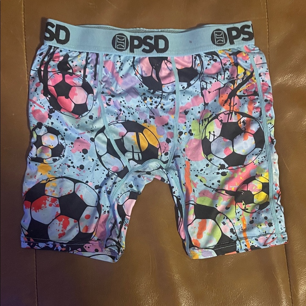 PSD Kids Colorful Soccer Print Shorts